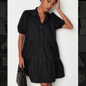 Black Button-Up Dress